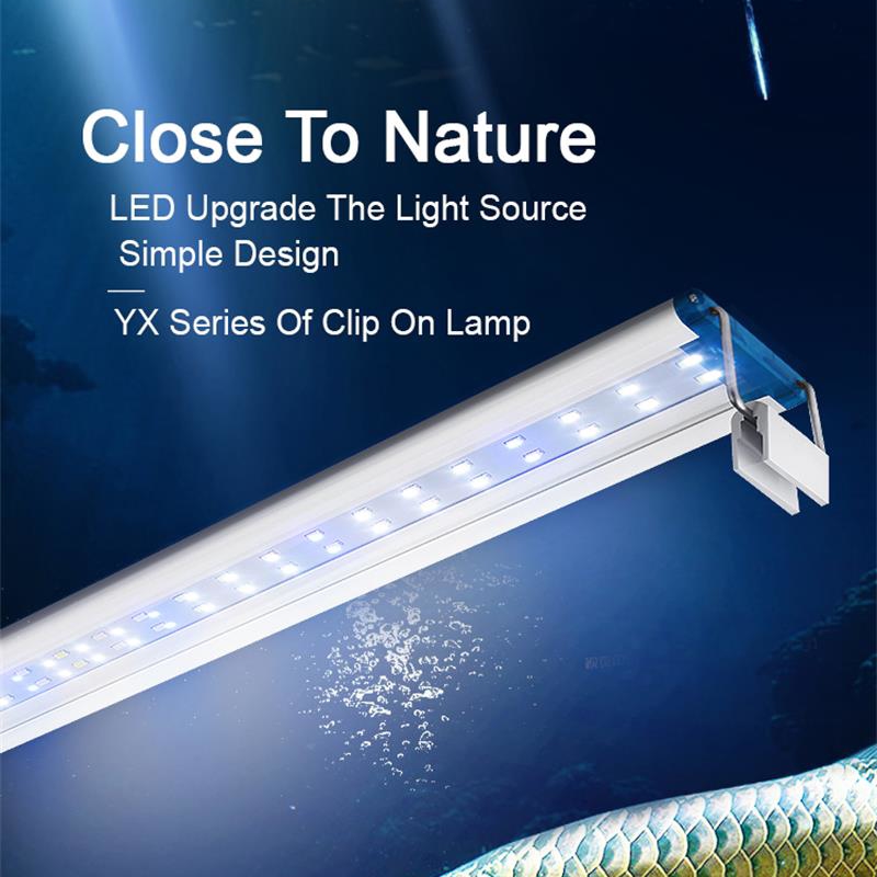 Aquarium Plant Iron - Ausziehbare wasserdichte Clip auf Lampe für