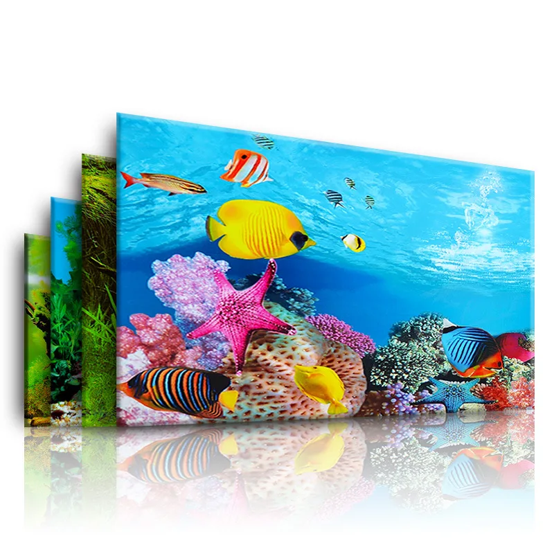 Planted Aquarium Aquascape - Hintergrund für Aquarium 3D Aufkleber Poster