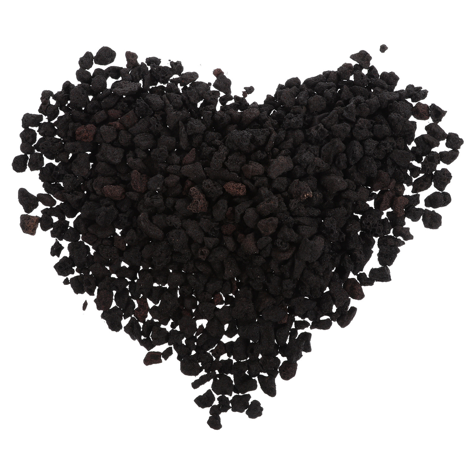 Planted Aquarium With Gravel - Dekorative Vulkansteine für Sukkulenten, schwarze Lavasteine